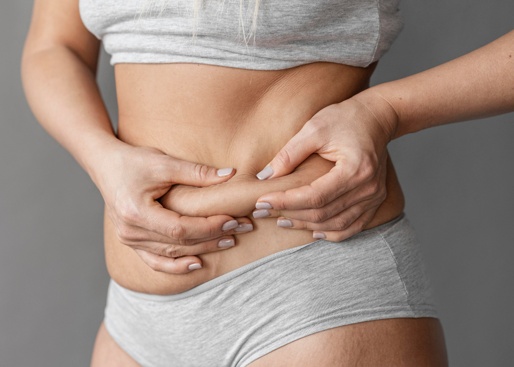 age-spots saggy skin on stomach