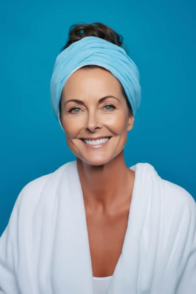 happy mature woman woman smiling